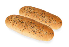 Pan de Hot Dog 8” C/ajonjolí negro